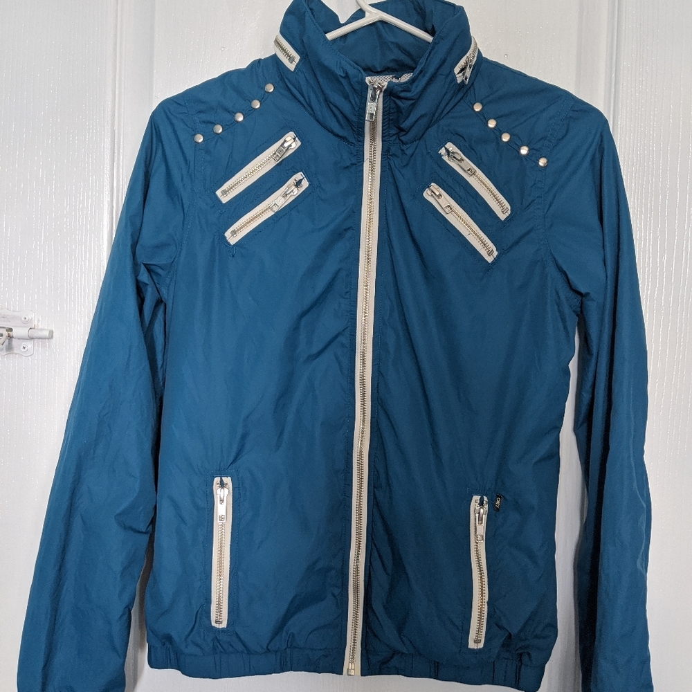 Obey Women's Windbreaker with hidden hood